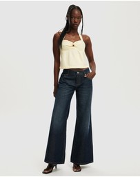 Cotton On - Luxe Linen Halter Top