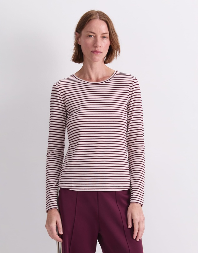 Sportscraft - Stripe Lurex Long Sleeve Magic Tee