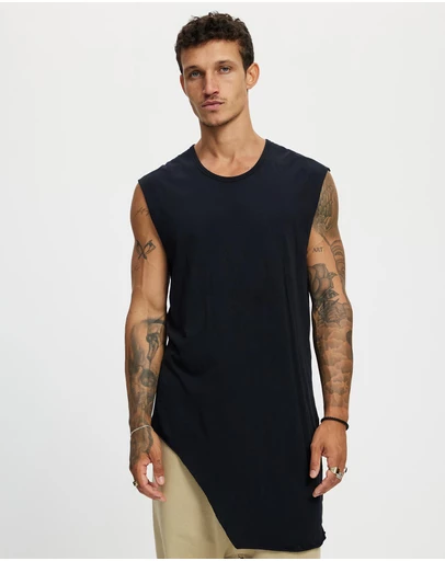 Surrounded By Ghosts - The Graftonite Asymmetrical Cotton Tail Muscle T-Shirt