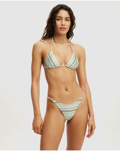 Boho Stripes Green Shimmer