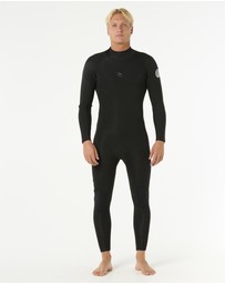 Rip Curl - Mens Dawn Patrol 4/3 Back Zip Steamer Wetsuit
