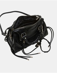 Steve Madden - BRiggs Black/Silver Handbags