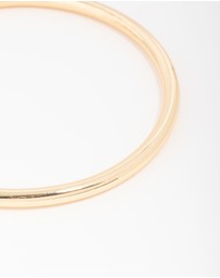 Lovisa - Gold Plated Brass Plain Round Bangle