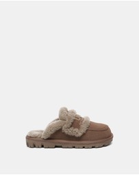 EVERAU - Australian Shepherd Ugg Rilee Cow Suede Upper House Shoes