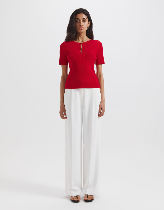 SABA - Vicky Keyhole Rib Knit