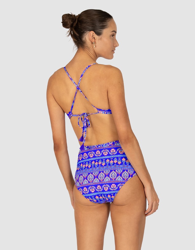 Baku Swimwear - Morocco Longline Fixed Triangle Bikini Bra Top