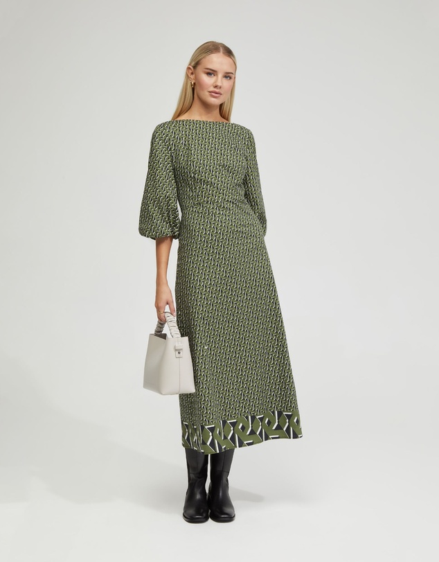 Oxford - Krista Boarder Print Dress