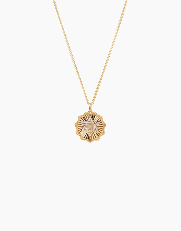 Zahar - Star of David Disc Necklace