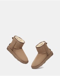 EVERAU - EverAU Ugg Mini Classic Double Faced Sheepskin Upper UGG Boots