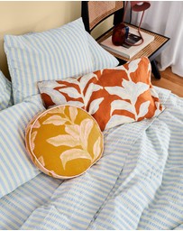 Mosey Me - Butter Blue Seersucker Standard Pillowcase Set