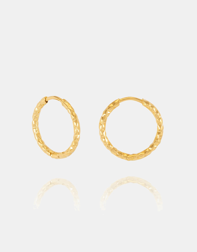 Rachel Jackson - Shimmering Sun Huggie Hoop Earrings Gold