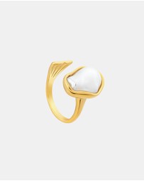 Zoe Olivia - Waterproof Luna Pearl Adjustable Ring