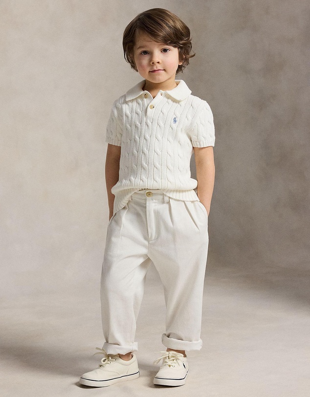 Polo Ralph Lauren - Short Sleeve Classic Cable Sweater - Kids