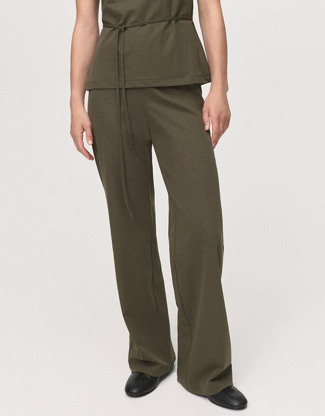 M.N.G - Straight-Fit Trousers With Elastic Waist