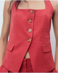 M.N.G - Linen Suit Waistcoat