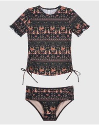 Aqua Blu Kids - Luxor Short Sleeve Rash Vest Set - Kids