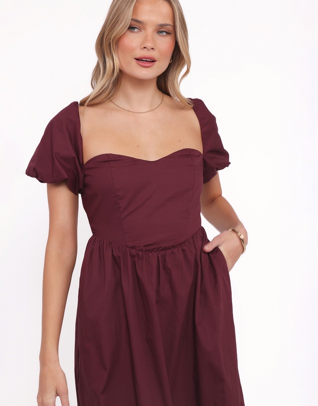 Petal & Pup - Remira Midi Dress - Cherry