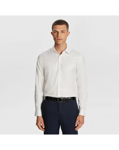yd. - Maximum Two Ply Cotton Slim Dress Shirt