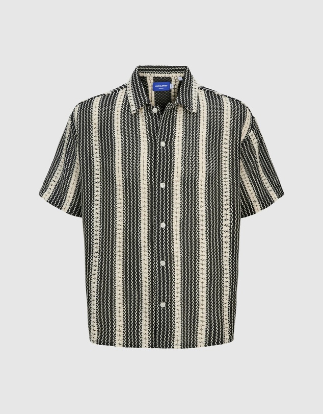 Jack & Jones - Bellagio Crochet Short Sleeve Shirt