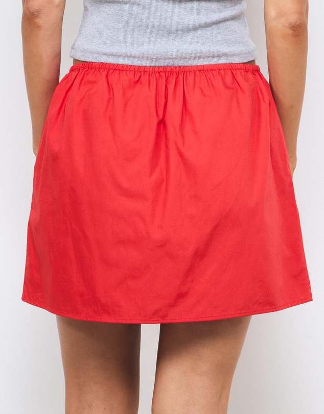 AERE - Cotton Poplin Drawcord Mini Skirt