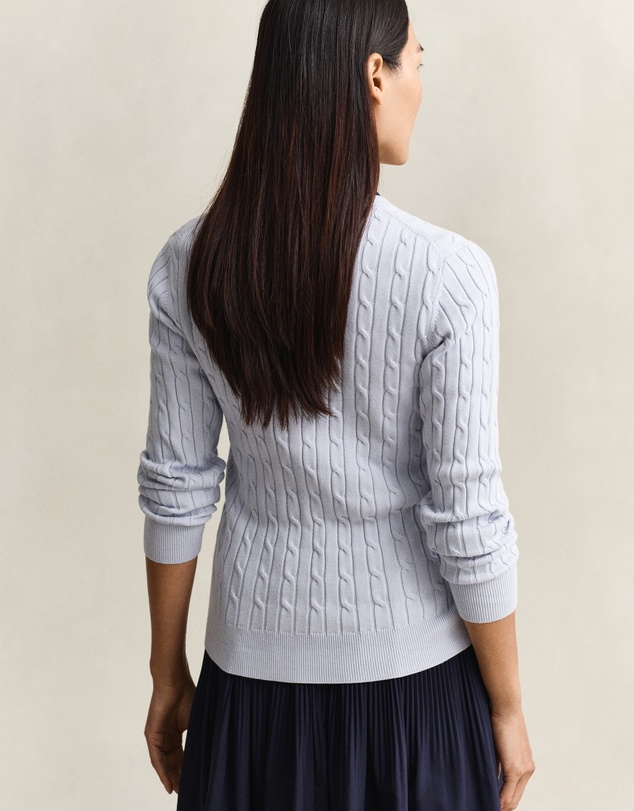 Gant - Stretch Cotton Cable Knit Cardigan