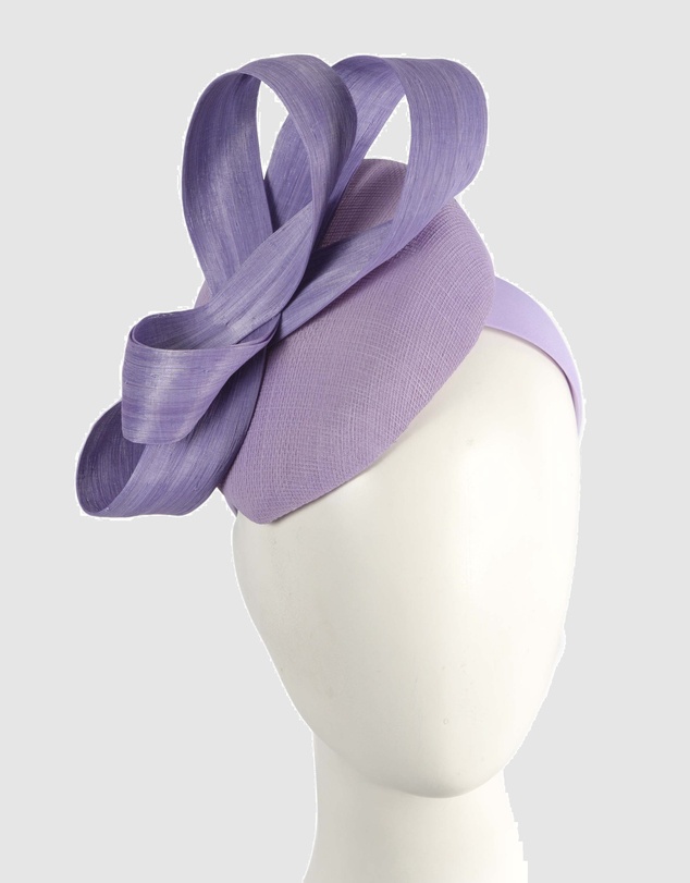 Max Alexander - Lilac Pillbox Racing Fascinator