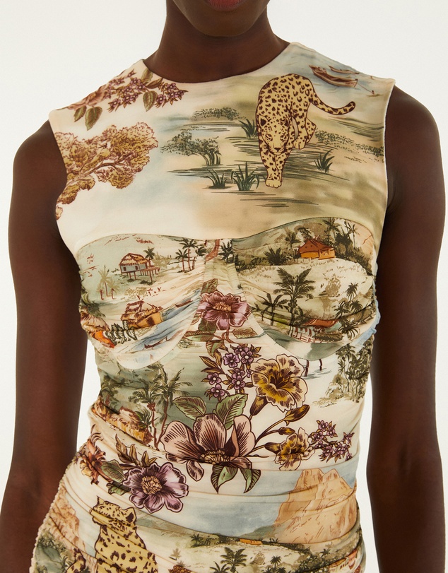 Farm Rio - Toile De Rio Winter Sleeveless Blouse
