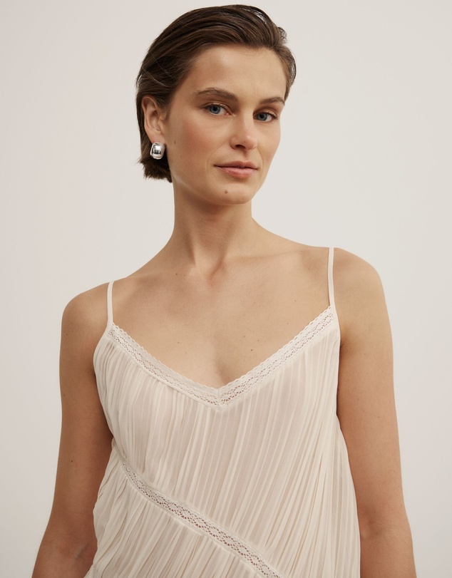 Witchery - Gather Lace Trim Top