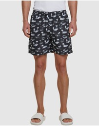 Urban Classics - Pattern Swim Shorts