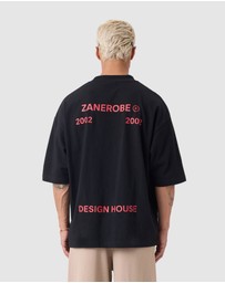 Zanerobe - Stacked Flow Tee Black