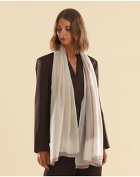 Morgan & Taylor - Lotus Light-Weight Scarf in Burgundy Red