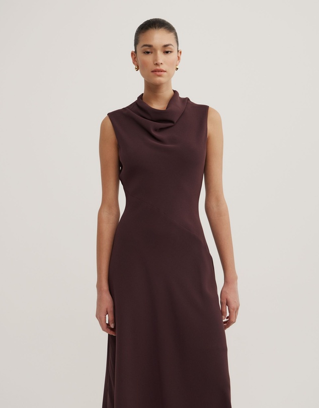 Witchery - Drape Neck Midi Dress