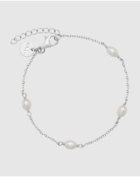 Najo - Tidal Whisper Silver Pearl Bracelet