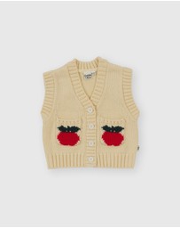 Goldie + Ace - Apple Pocket Knit Vest - Babies-Kids