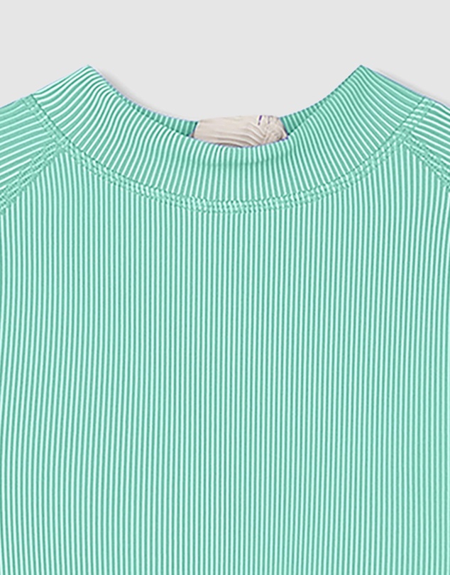 Zulu & Zephyr Mini - Mini Stripe Rib Rashie - Babies-Teens