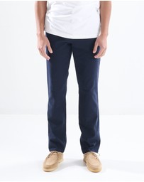 3 Wise Men - 3 Wise Men Tapered Fit Chino -  Navy