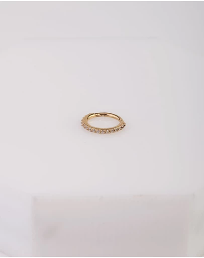Lovisa - Gold Surgical Steel Hinged Ring Body Jewellery
