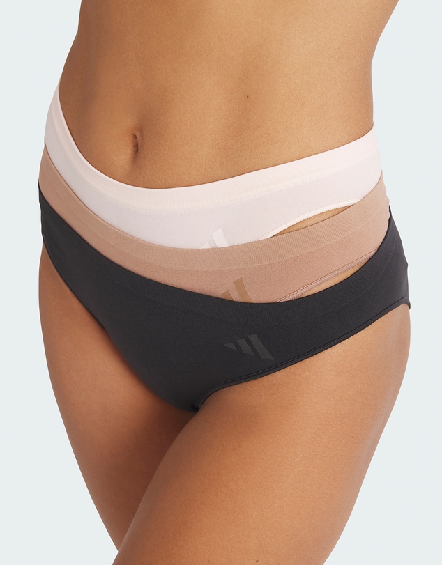 adidas Sportswear - 3 Pack Active Seamless Hipster Bikini Brief Underwear