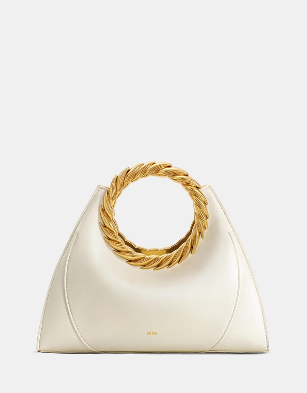 JW PEI - Amiya Leaf Handle Sculpture Bag