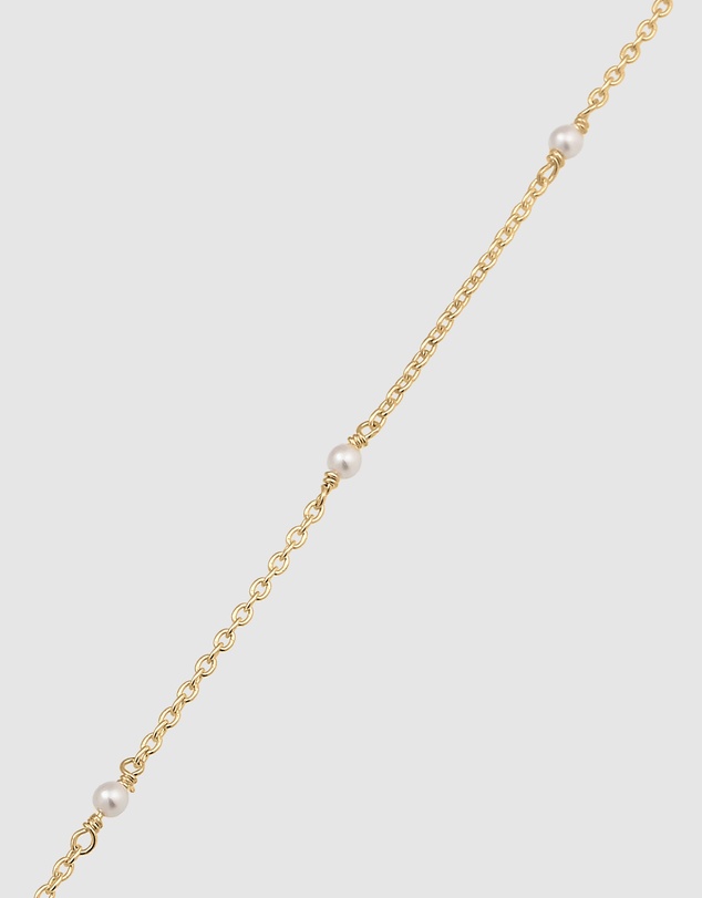Elli Jewelry - Necklace Pearl Elegant Strand 925 Sterling Silver Gold-Plated