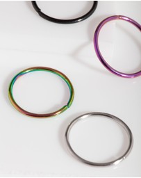 Lovisa - Mixed Metal Nose Ring 4-Pack