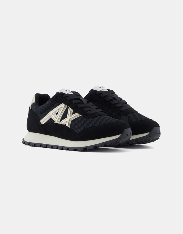 Armani Exchange - Drop Micro Suede Sneakers - Women's