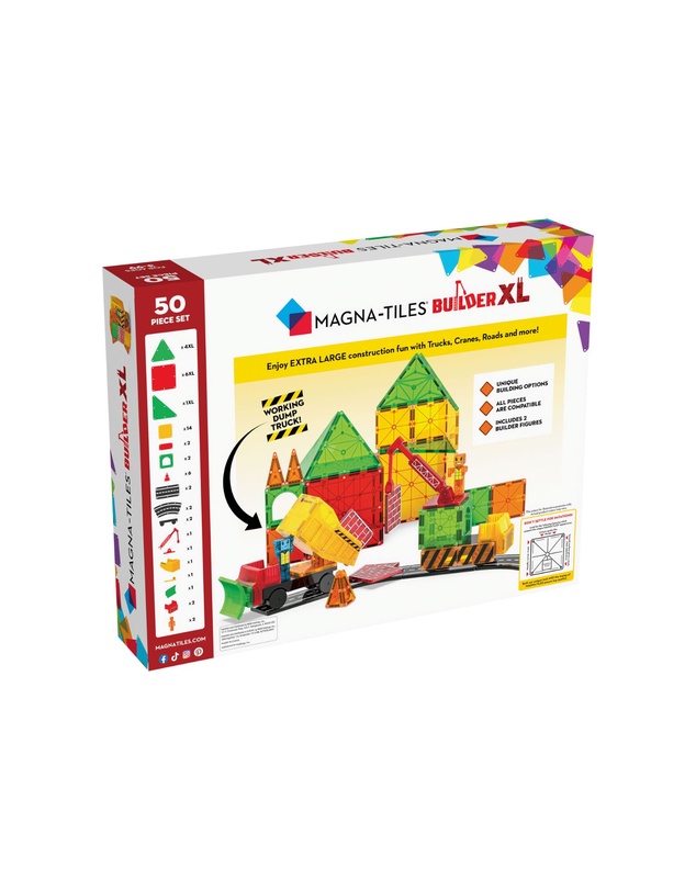 Magna-Tiles - MAGNA-TILES - Builder XL - 50 Piece Set