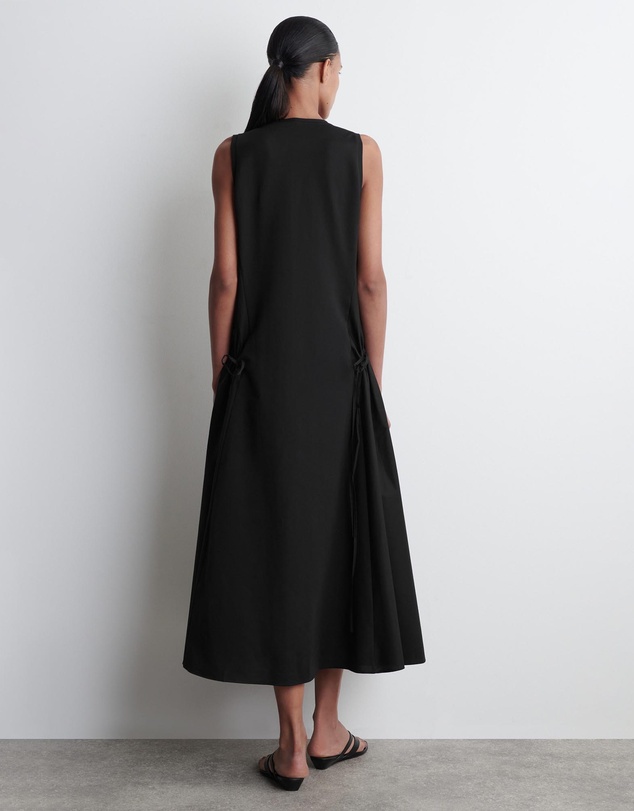 COS - Panelled Gathered-Side Midi Dress