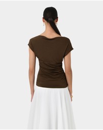 Forcast - Mia Off Shoulder Jersey Top