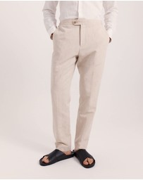 SABA - Elias Linen Cotton Regular Side Adjuster Pant