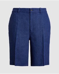 Polo Ralph Lauren - Long Pleated Linen Shorts