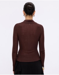 Minima Esenciales - Marigold Rib Knit Polo