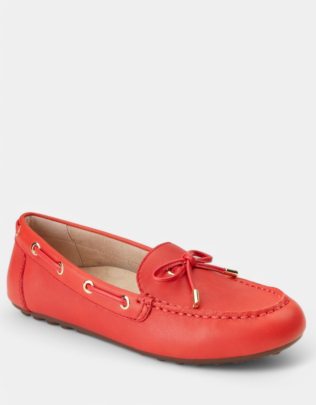Vionic - Virginia Leather Moccasin - Cherry