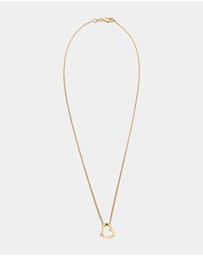 Elli Jewelry - Necklace Crystal Heart 925 Sterling Silver Gold-Plated
